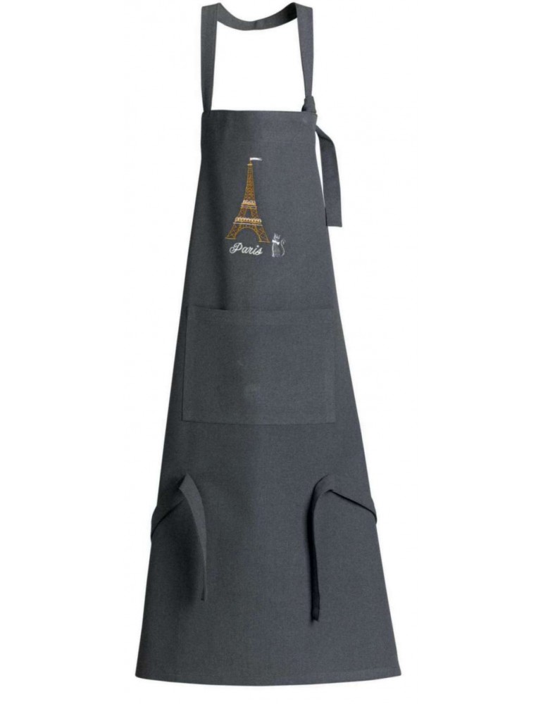 Tablier de cuisine recyclé Tour Eiffel avec poche Ombre 85 x 72 1804075000Winkler