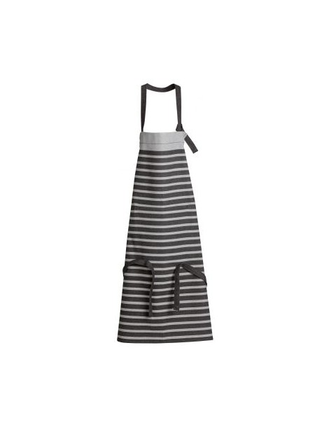 Tablier de cuisine recyclé Tilio Noir/gris 72 x 90 1819075000