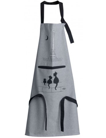 Tablier de cuisine Dubout Chats Eiffel Gris 72 x 85 1790000000Winkler