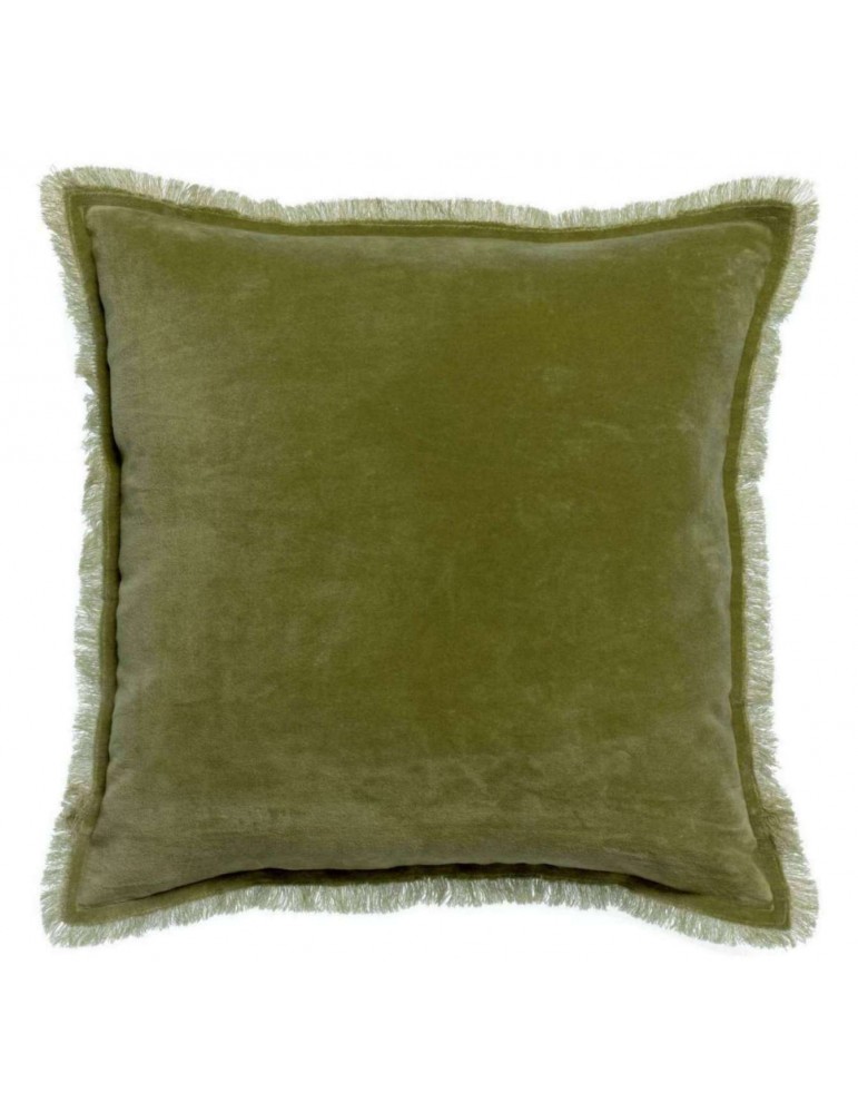 Coussin uni Fara Olive 45 x 45 5015021000Vivaraise