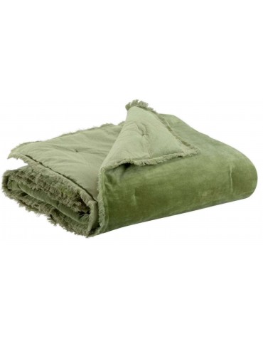 Plaid uni Fara Olive 135 x 200 5745021000Vivaraise