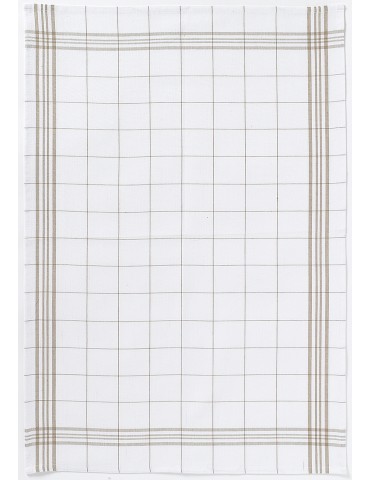 Torchon Carreaux taupe 50 X 70 6071088000Winkler