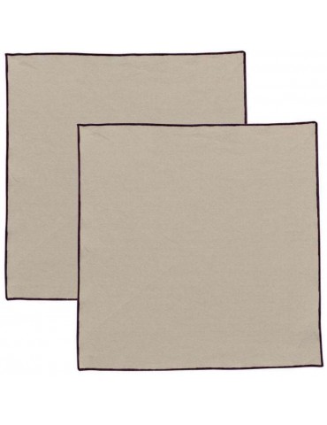 Serviette de table recyclée Grace Ficelle 40 x 40 1788010000Winkler