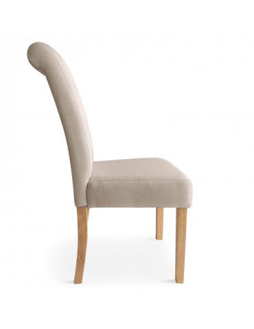 Lot de 2 chaises Adam Tissu Beige wh11322beige3