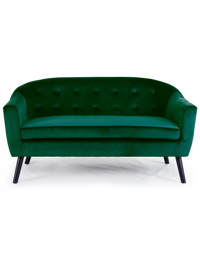 Canapé 3 places scandinave Savoy Velours Vert qh8805v3vert