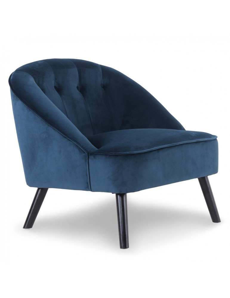 Fauteuil Ioan Velours Bleu qh8922v163blue