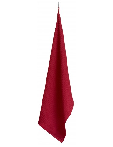Torchon Nid d'abeille uni Mumba Rubis 50 x 70 7171034000Winkler