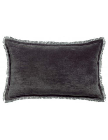 Coussin uni Fara Ombre 30 x 50 5019075000Vivaraise