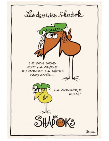 Torchon Shadoks Le bon sens Ecru 48 x 72 5170010000Winkler