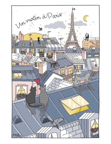 Torchon Toits de Paris Blanc 48 x 72 5246010000Winkler