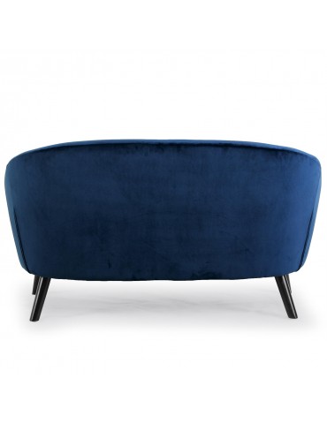 Canapé 2 places scandinave Savoy Velours Bleu qh8805v2bleu