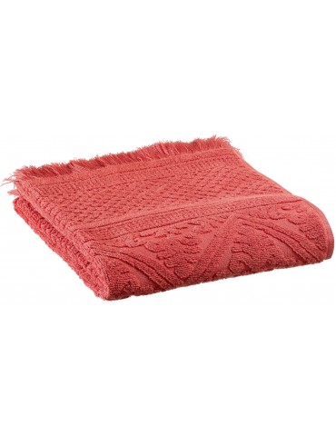 Serviette de toilette uni Zoé Brique 50 x 100 2360345000Vivaraise