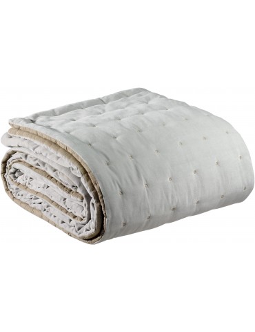 Chemin de lit uni Elise Perle 90 x 240 2430070000Vivaraise
