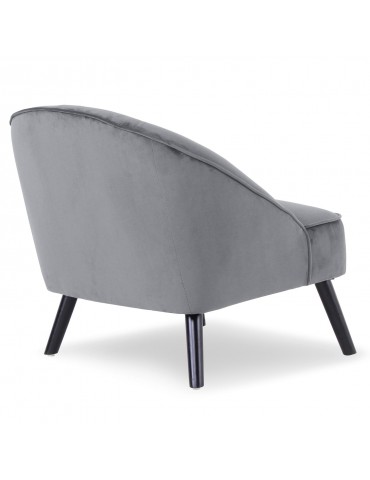 Fauteuil Ioan Velours Gris qh8922v121grey