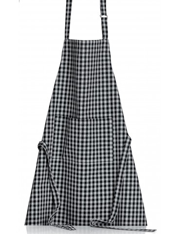 Tablier de cuisine recyclé Billie Noir/gris 80 x 85 2334079000Winkler