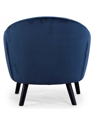 Fauteuil scandinave Savoy Velours Bleu qh8805v1bleu