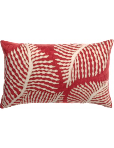Coussin brodé Flora Papaye 30 x 50 1976157000Vivaraise