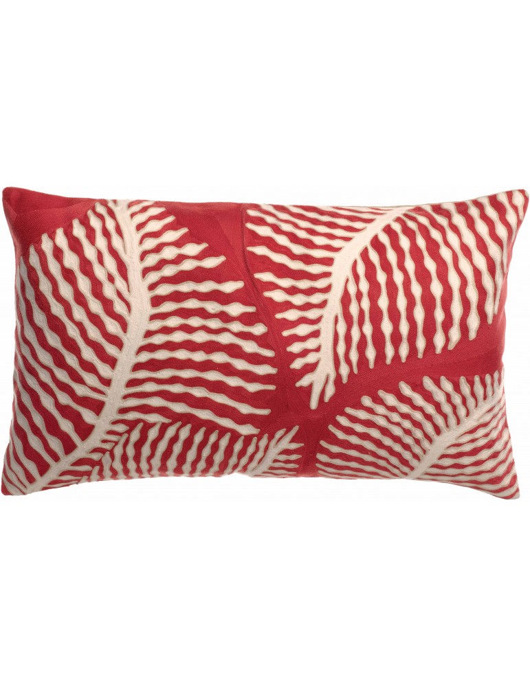 Coussin brodé Flora Papaye 40 x 65 1976057000Vivaraise