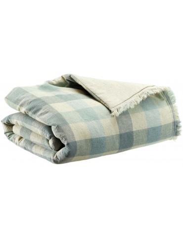Plaid imprimé Kate Myosotis 135 x 200 2015065000Vivaraise