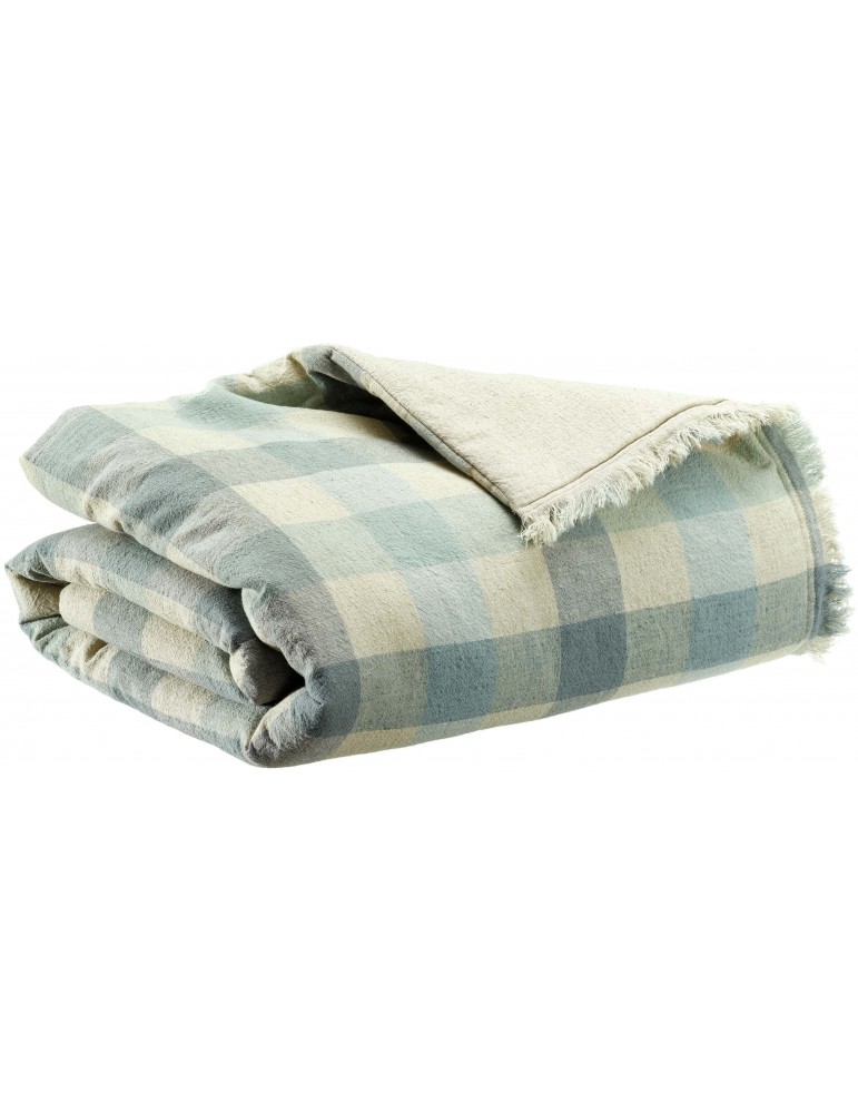 Plaid imprimé Kate Myosotis 135 x 200 2015065000Vivaraise