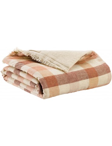 Edredon imprimé Kate Terracotta 85 x 200 2014044000Vivaraise