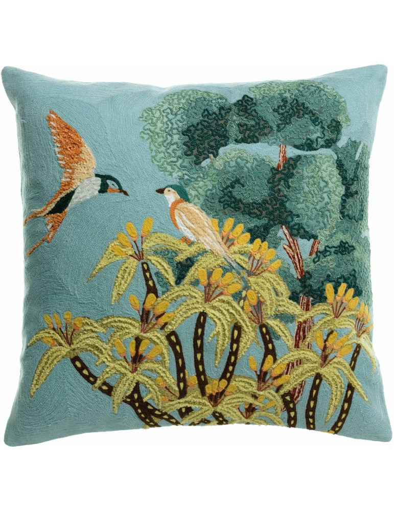 Coussin brodé Lola Multico 45 x 45 1737000000Vivaraise Coussin brodé Lola Multico 45 x 45 1737000000Vivaraise