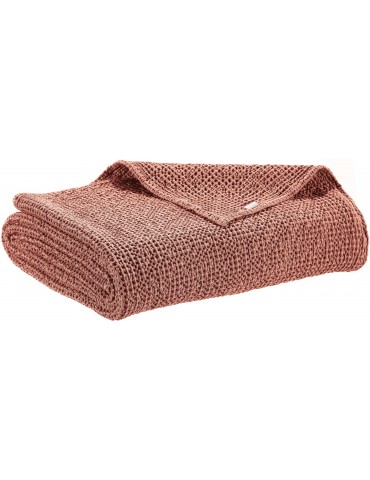 Jeté de lit recyclé Maia Terracotta 180 x 260 1671086000Vivaraise