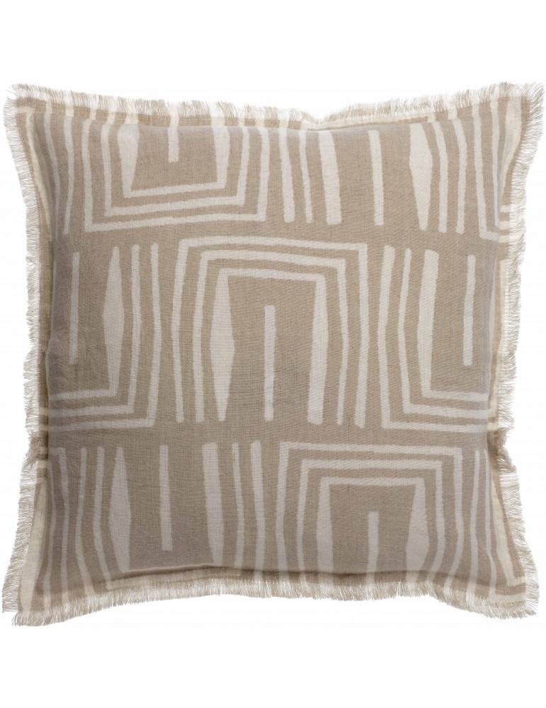 Coussin imprimé Tina Naturel 45 x 45 1998018000Vivaraise