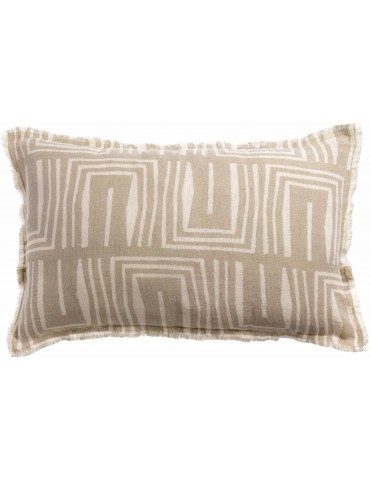 Coussin imprimé Tina Naturel 40 x 65 1120018000Vivaraise