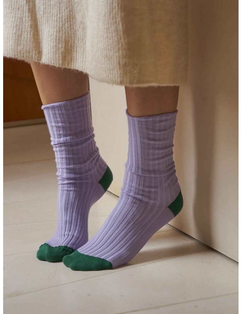 Chaussettes Yvette Lilas 36/38 3000128000La Cerise sur le Gâteau Chaussettes Yvette Lilas 36/38 3000128000La Cerise sur le Gâteau