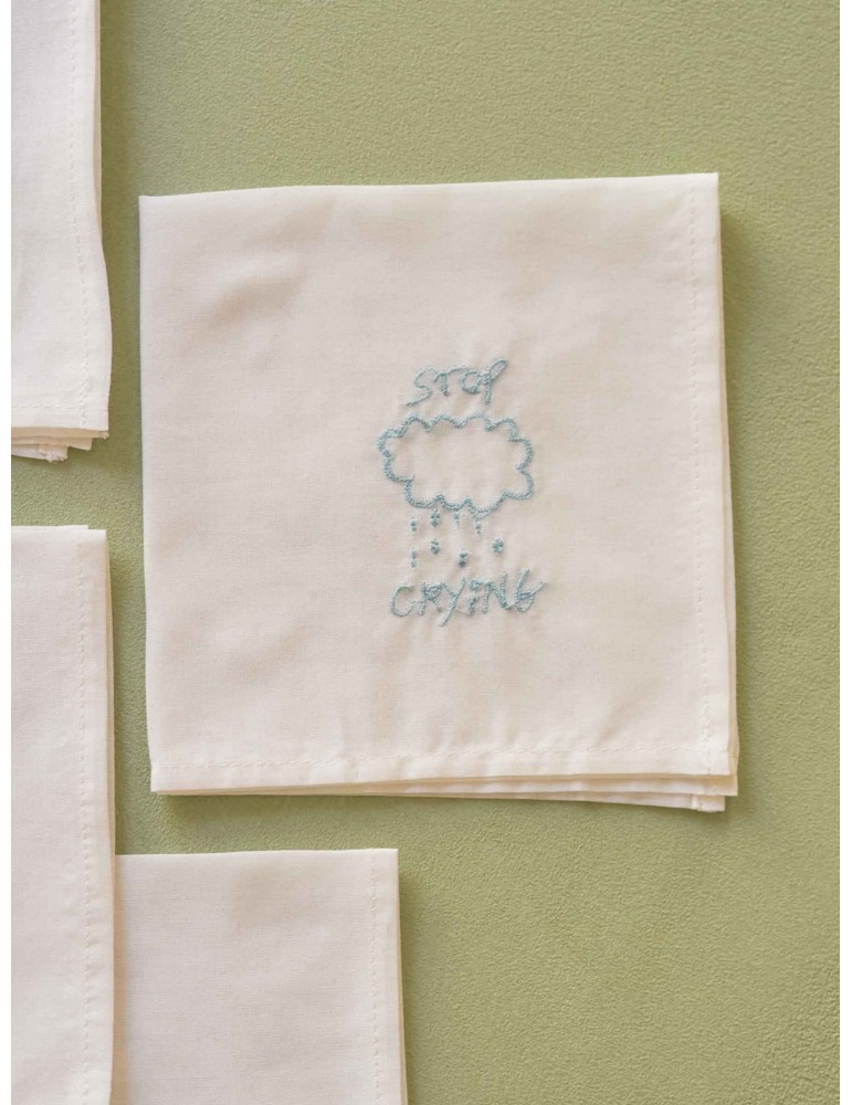 Mouchoir Hankie Crying Blanc 25 x 25 3000241000La Cerise sur le Gâteau Mouchoir Hankie Crying Blanc 25 x 25 3000241000La Cerise sur le Gâteau