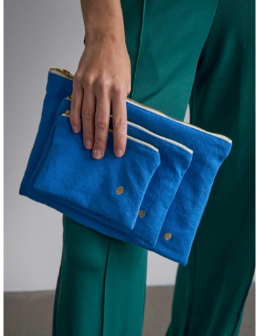 Pochette Iona Bleu Mécano L 3000906000La Cerise sur le Gâteau