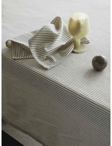 Lot de 2 serviettes de table Léonie Caviar 40 x 40 3000983002La Cerise sur le Gâteau