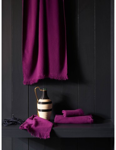 Lot de 2 serviettes invités Luna Purple rain 50 x 30 3000809002La Cerise sur le Gâteau