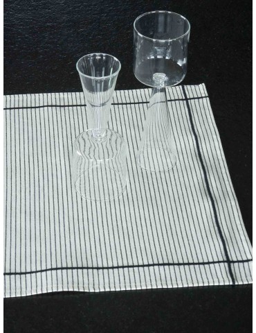 Lot de 2 sets de table Léonie Caviar 40 x 50 3000464002La Cerise sur le Gâteau