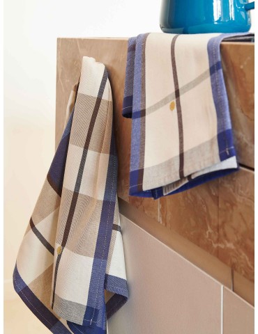 Lot de 2 torchons Archie Indigo 70 x 50 3000481002La Cerise sur le Gâteau