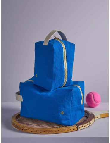 Trousse cube Iona Bleu Mécano 22 x 14 x 10,5 3000333000La Cerise sur le Gâteau
