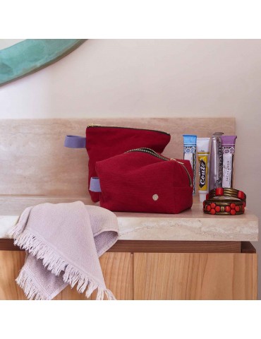 Trousse cube Iona Cherry 15,5 x 10 x 10 3000961000La Cerise sur le Gâteau