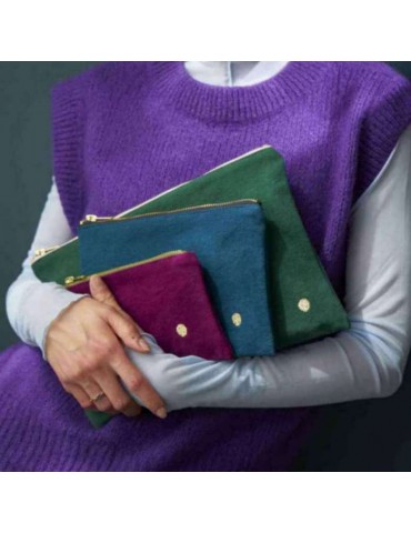 Pochette Iona Purple rain M 14 x 19 x 1 3000001000La Cerise sur le Gâteau