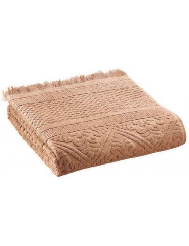 Serviette de toilette Zoé Noisette 50 x 100 2360385000Vivaraise