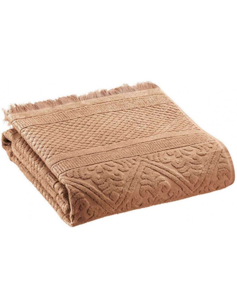 Drap de douche Zoé Noisette 70 x 140 2360485000Vivaraise