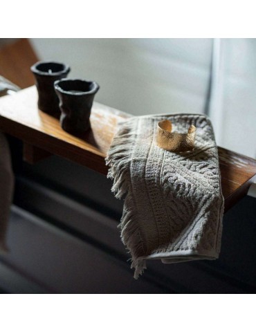 Drap de douche Zoé Noisette 70 x 140 2360485000Vivaraise