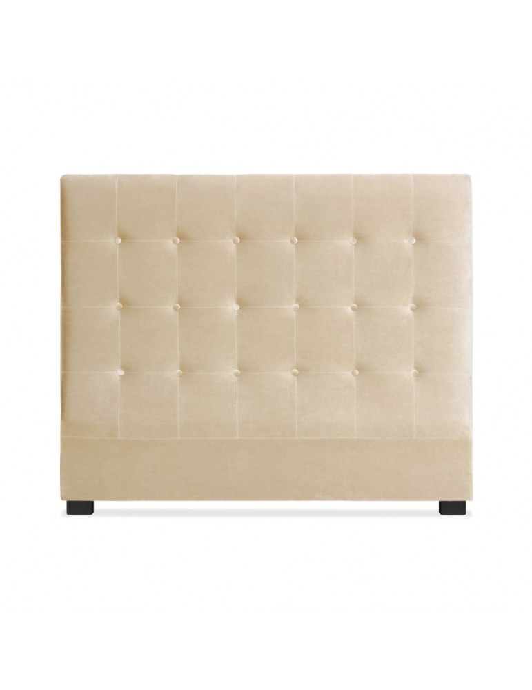 Tête de lit Luxor 140cm Velours Beige lf155h140vbeige