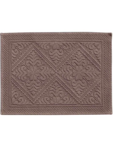 Tapis de bain Enzo Noisette 54 x 64 2365085000Vivaraise