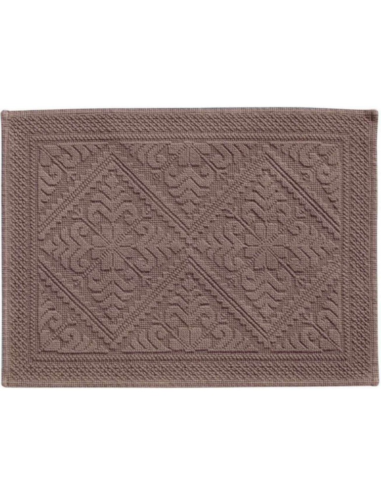 Tapis de bain Enzo Noisette 54 x 64 2365085000Vivaraise