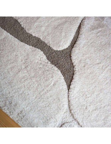 Tapis recyclé Yan Neige 200 x 290 x 2 1655015000Vivaraise