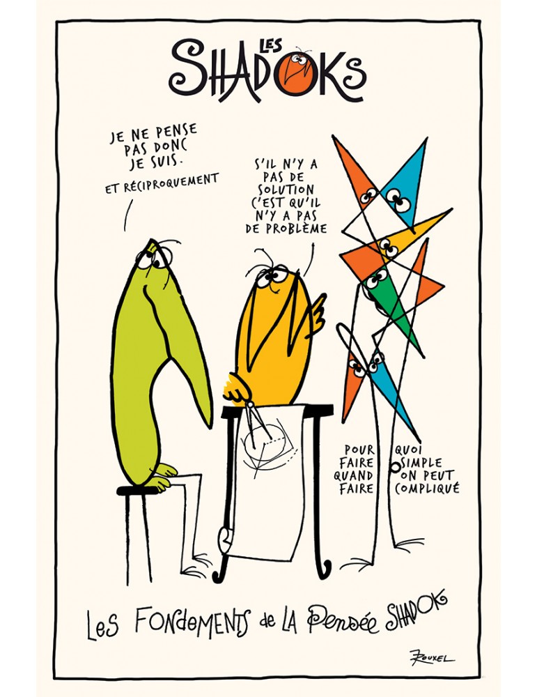 Torchon Shadoks Les fondements Ecru 48 x 72 4673090000Winkler