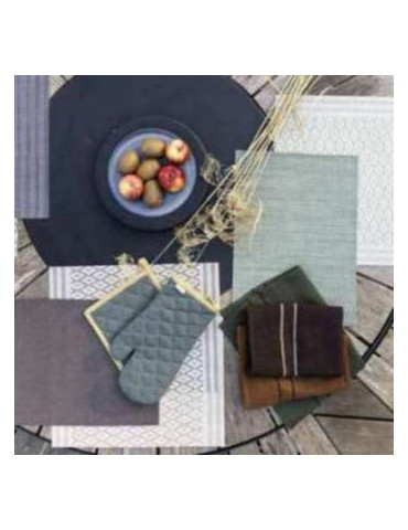 Torchon recyclé Lars Olive 50 x 70 3758025000Winkler