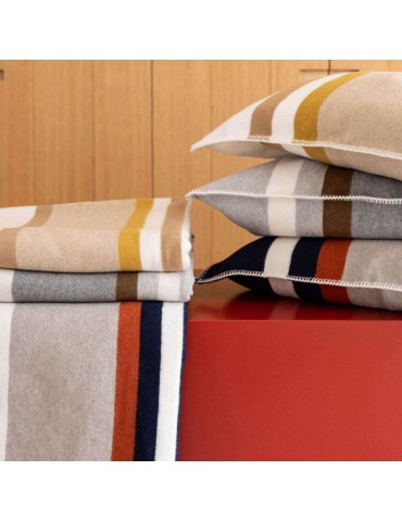Jeté jacquard recyclé Gioia Perle 240 x 260 1795070000