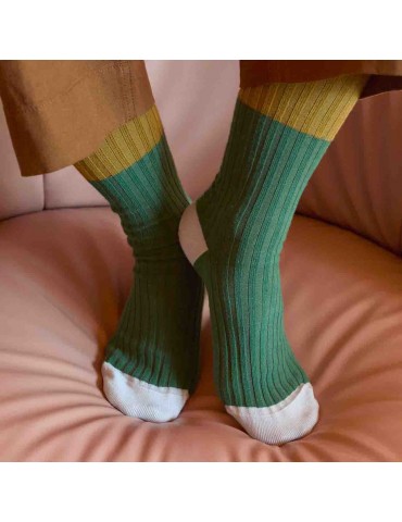 Chaussettes Yvette Green pea 39/41 2281028000La Cerise sur le Gâteau